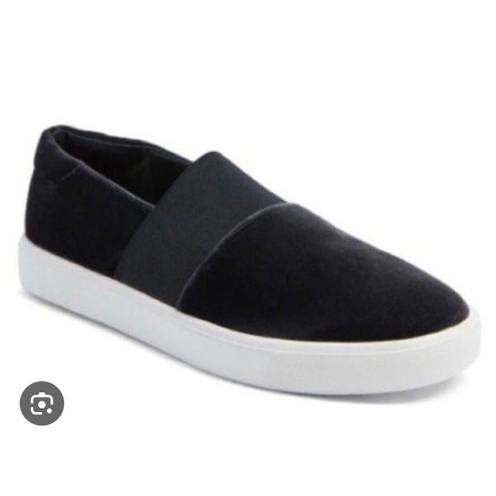 Vince Corbin pewter velvet slip on flats size 38.5/8
